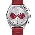 TAG Heuer TAG Heuer Carrera Chronograph CBN201H.FC6553  CBN201H.FC6553 механические мужские часы  серебристый циферблат, браслет кожаный — вид спереди