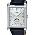 Casio Casio Collection MTP-M105L-7A  MTP-M105L-7A кварцевые мужские часы белый циферблат, браслет кожаный — вид спереди