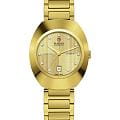 Rado Rado DiaStar Original R12171713  R12171713 механические женские часы желтый циферблат, браслет нержавеющая сталь с pvd-покрытием — вид спереди