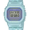Casio Casio G-Shock SLV-21B-2E  SLV-21B-2E электронные мужские часы  фиолетовый циферблат, браслет пластик — вид спереди