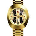 Rado Rado The Original Automatic R12413323 Automatic R12413323 механические мужские часы  золотой циферблат, браслет нержавеющая сталь с pvd-покрытием — вид спереди