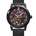 Pierre Lannier Pierre Lannier Automatic 321C438  321C438 механические мужские часы черный циферблат, браслет нержавеющая сталь с ip-покрытием — вид спереди