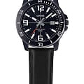 Casio Casio Collection MTP-VD01BL-1BVUDF (MTP-VD01BL-1B), collection япония мужские часы на браслете кожаный боковой вид