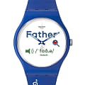 Swatch Swatch New Gent Biosourced SO29Z704  SO29Z704 кварцевые мужские часы белый циферблат, браслет силикон — вид спереди