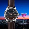 Seiko Seiko Presage Cocktail Time SRPK75J1 механические мужские часы часы крупный план антрацитовый циферблата