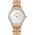 Rado Rado Coupole Classic Diamonds R22896924 Classic R22896924 кварцевые женские часы перламутровый циферблат, браслет сталь c pvd покрытием — вид спереди