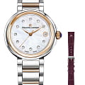 Maurice Lacroix Maurice Lacroix FIABA Date FA1007-PVP13-170-2  FA1007-PVP13-170-2 кварцевые женские часы белый циферблат, браслет сталь c pvd покрытием — вид спереди