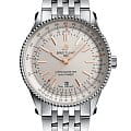 Breitling Breitling Navitimer Automatic 41 A17326211G1A1  A17326211G1A1 механические мужские часы серебристый циферблат, браслет нержавеющая сталь — вид спереди