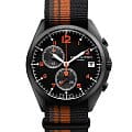 Hamilton Hamilton Khaki Aviation Pilot Pioneer Chrono Quartz H76582933  H76582933 кварцевые мужские часы черный циферблат, браслет тканевый — вид спереди