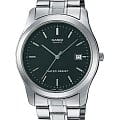 Casio Casio MTP-1141A-1A  MTP-1141A-1A кварцевые мужские часы черный циферблат, браслет нержавеющая сталь — вид спереди