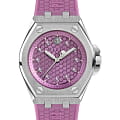 Philipp Plein Philipp Plein Extreme Lady PWJAA0222  PWJAA0222 кварцевые женские часы  розовый циферблат, браслет силикон — вид спереди