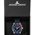 Jacques Lemans Jacques Lemans Hybromatic 1-2131B, hybromatic австрия мужские часы на браслете кожаный боковой вид