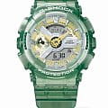 Casio Casio G-Shock GMA-S110GS-3A электронные женские часы часы крупный план  циферблата