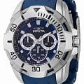 Invicta Invicta Sea Spider IN44124  IN44124 кварцевые мужские часы серый циферблат, браслет нержавеющая сталь 316l + полиуретан — вид спереди
