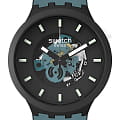 Swatch Swatch Big Bold Bioceramic Lacquered SB03B107  SB03B107 кварцевые мужские часы  циферблат, браслет силикон — вид спереди