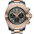 Breitling Breitling Avenger B01 Chronograph 45 UB01821A1B1U1  UB01821A1B1U1 механические мужские часы антрацитовый циферблат, браслет нержавеющая сталь + золото 18к — вид спереди