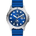 Fossil Fossil Blue FS5998  FS5998 кварцевые мужские часы синий циферблат, браслет силикон — вид спереди