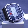 Casio Casio Collection A168WGG-1ADF (A168WGG-1A) кварцевые мужские часы часы крупный план серый циферблата