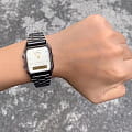Casio Casio Vintage AQ-230GG-9ADF (AQ-230GG-9A), vintage япония мужские часы на браслете сталь с ip покрытием боковой вид