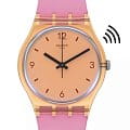 Swatch Swatch Gent Biosourced Swatch Pay! SO28O100-5300  SO28O100-5300 кварцевые женские часы бежевый циферблат, браслет силикон — вид спереди