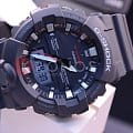 Casio Casio G-Shock GA-800-1A электронные мужские часы часы крупный план черный циферблата