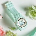 Casio Casio Baby-G BG-169R-3 кварцевые женские часы часы крупный план серый циферблата