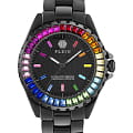 Philipp Plein Philipp Plein PWPPA0424  PWPPA0424 кварцевые женские часы черный циферблат, браслет керамика — вид спереди