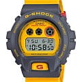 Casio Casio G-Shock DW-6900Y-9DR (DW-6900Y-9)  DW-6900Y-9 электронные мужские часы  желтый циферблат, браслет пластик — вид спереди