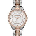 Michael Kors Michael Kors Runway MK4388  MK4388 кварцевые женские часы серебристый циферблат, браслет сталь с ip покрытием — вид спереди