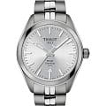Tissot Tissot PR 100 Titanium Quartz Lady T101.210.44.031.00 PR 100 T1012104403100 кварцевые женские часы белый циферблат, браслет титановый — вид спереди