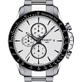 Tissot Tissot V8 Automatic Chronograph T106.427.11.031.00 V8  T1064271103100 механические мужские часы белый циферблат, браслет нержавеющая сталь — вид спереди