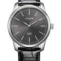 Citizen Citizen Quartz BH5001-05H  BH5001-05H кварцевые мужские часы черный циферблат, браслет кожаный — вид спереди