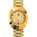 Rado Rado The Original Automatic Diamonds R12413804 Automatic R12413804 механические мужские часы золотой циферблат, браслет нержавеющая сталь с pvd-покрытием — вид спереди
