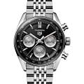 TAG Heuer TAG Heuer Carrera Chronograph CBS2210.BA0048  CBS2210.BA0048 механические мужские часы  черный циферблат, браслет нержавеющая сталь — вид спереди