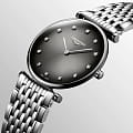 Longines Longines La Grande Classique L4.512.4.77.6 кварцевые женские часы часы, крупный план серый циферблат