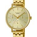 Casio Casio Sheen SHE-4541G-9AUDF  SHE-4541G-9AUDF кварцевые женские часы золотой циферблат, браслет нержавеющая сталь — вид спереди
