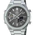 Casio Casio Edifice ECB-S10D-8A ECB ECB-S10D-8A кварцевые мужские часы серый циферблат, браслет нержавеющая сталь — вид спереди