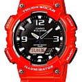 Casio Casio AQ-S810WC-4A  AQ-S810WC-4A кварцевые мужские часы черный циферблат, браслет пластик — вид спереди