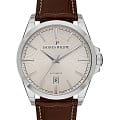 Jacques Philippe Jacques Philippe Victus JPAGS551123  JPAGS551123 механические мужские часы  белый циферблат, браслет кожаный — вид спереди