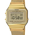 Casio Casio Vintage A700WMG-9ADF (A700WMG-9A)  A700WMG-9A кварцевые мужские часы  циферблат, браслет нержавеющая сталь — вид спереди