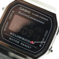 Casio Casio Collection A168WGG-1BDF (A168WGG-1B) кварцевые мужские часы часы крупный план черный циферблата