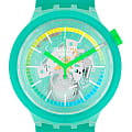 Swatch Swatch Big Bold Swatch Pay! SO27L100-5300  SO27L100-5300 кварцевые мужские часы  цветной циферблат, браслет силикон — вид спереди
