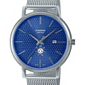 Casio Casio Collection MTP-B125M-2A  MTP-B125M-2A кварцевые мужские часы синий циферблат, браслет нержавеющая сталь — вид спереди