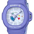 Casio Casio Baby-G BGA-10-6A  BGA-10-6A кварцевые женские часы  белый циферблат, браслет пластик — вид спереди