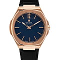 Wainer Wainer Vintage WA.10120-DSET  WA.10120-DSET кварцевые мужские часы синий циферблат, браслет кожаный — вид спереди
