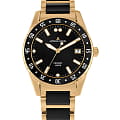 Jacques Lemans Jacques Lemans High Tech Ceramic 42-10G  42-10G кварцевые мужские часы  черный циферблат, браслет сталь + pvd + керамика — вид спереди