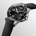 Longines Longines HydroConquest L3.780.4.56.9 мужские часы черный циферблат на запястье