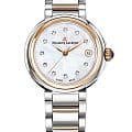 Maurice Lacroix Maurice Lacroix FIABA Date FA1007-PVP13-170-1  FA1007-PVP13-170-1 кварцевые женские часы белый циферблат, браслет сталь c pvd покрытием — вид спереди