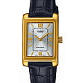 Casio Casio Collection LTP-1234PGL-7A2EF  LTP-1234PGL-7A2EF кварцевые женские часы серебристый циферблат, браслет кожаный — вид спереди
