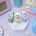 Casio BGD-565SC-4 женские часы застежка крупным планом